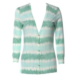 Tory Burch Bogott Tie Dye Cardigan, Size Small